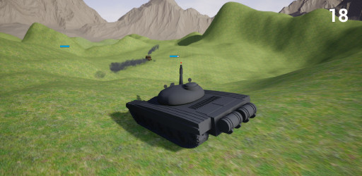 Gameplay of Jeffrey Polasz's Battle Tank project.