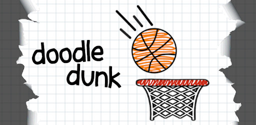 The mobile game Doodle Dunk's Google Play featured image.