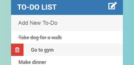 A screenshot of Jeffrey Polasz's To-Do List project created with JavaScript and Bootstrap 4.